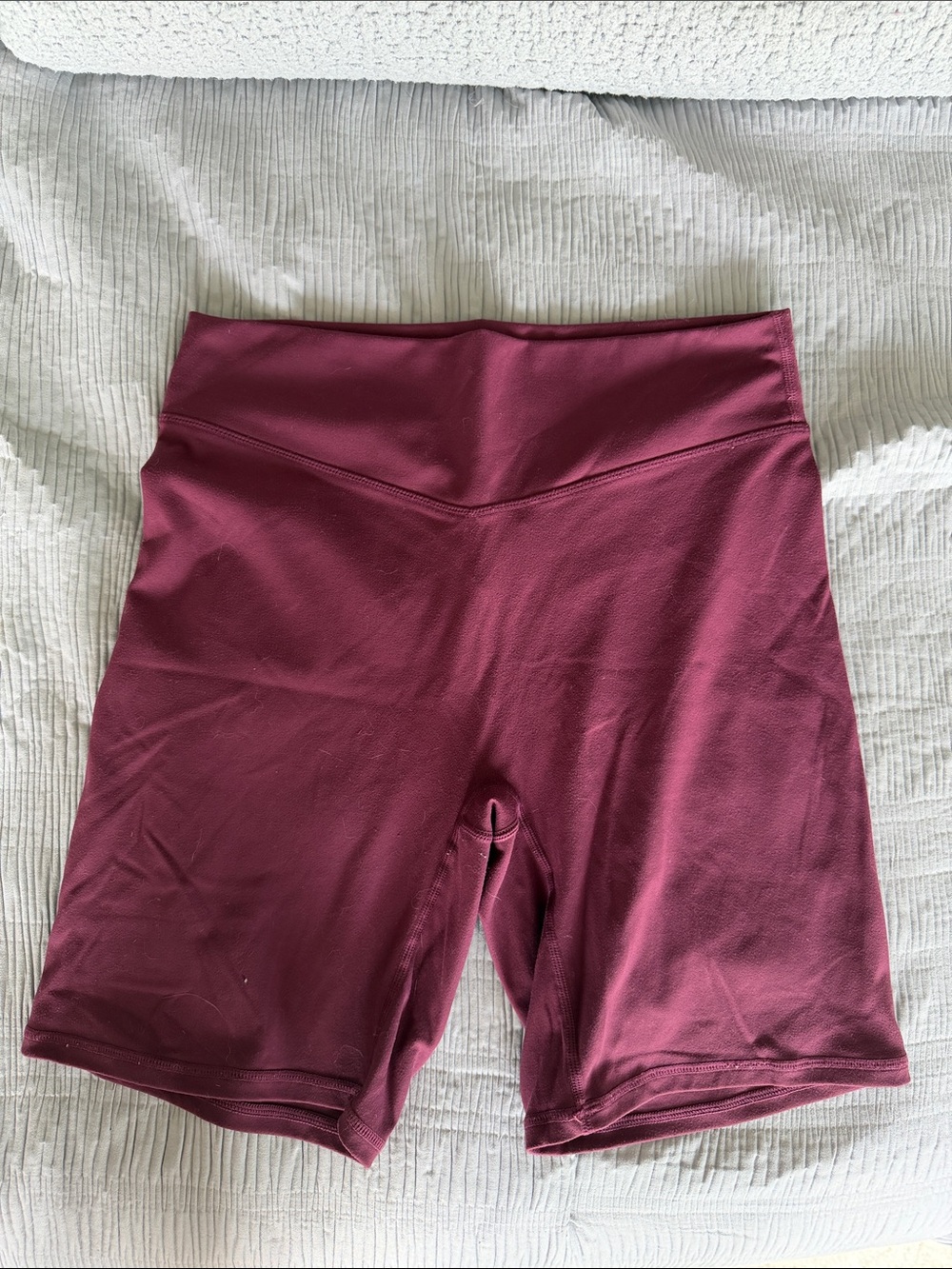 High-Waist Women's Bike Shorts in Berry